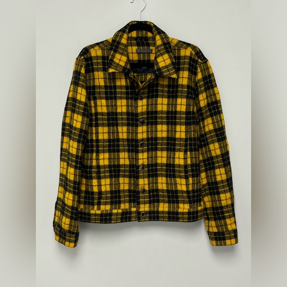 John Varvatos Searcy Plaid Blouson Wool Jacket. Size EU 50 USA 40 medium - Picture 7 of 15